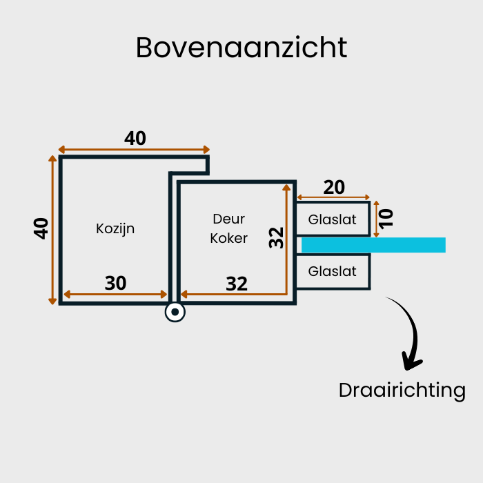 STALEN SCHARNIERDEUR ROOKGLAS | PRESTIGE