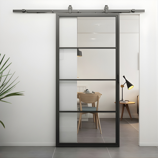 STALEN SCHUIFDEUR CLEAR | 4-VAKS