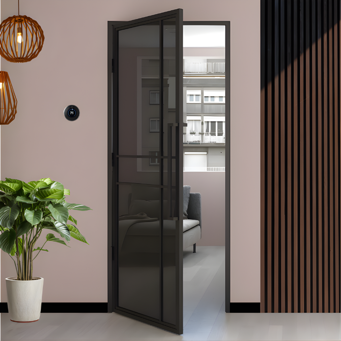 STALEN SCHARNIERDEUR ROOKGLAS | PRESTIGE